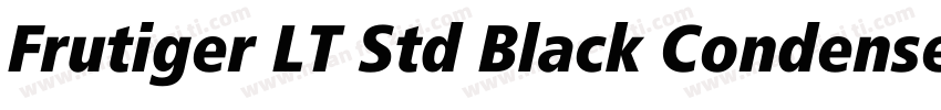 Frutiger LT Std Black Condensed字体转换